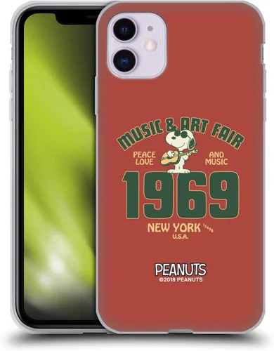 Vista 88 de Head Case Designs Funda de gel suave con licencia oficial de Peanuts Freak Flag Fly Woodstock 50th compatible con Apple iPhone 7 Plus/iPhone 8 Plus