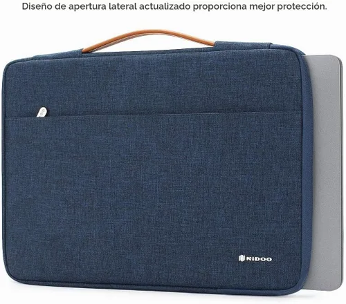 Vista 2 de NIDOO Funda para laptop de 10, 12.5, 13, 14 y 15.6 pulgadas Azul