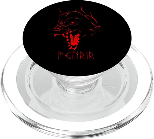 Vista 7 de Fenrir Wolf Of Odin Old Norse Mythology Viking Celtic Fenris PopSockets Adhesive PopGrip