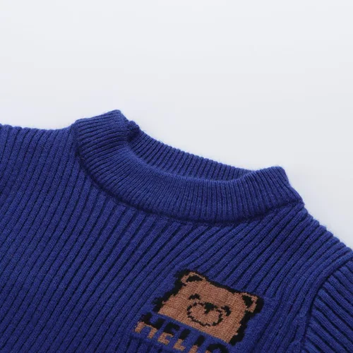 Vista 2 de Ropa para bebés y niñas, suéteres de punto de invierno unisex para recién nacidos