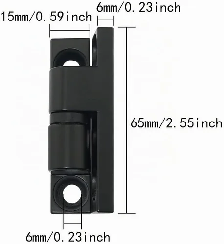 Vista 2 de Bisagra desmontable ITROLLE 2 piezas CL215 estilo barril bisagras desmontables para puertas, ventanas, armarios, zapatos, bisagra de puerta