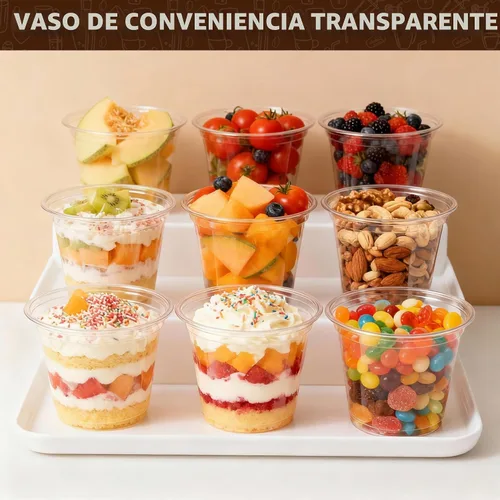 Vista 8 de YEEHAW Paquete de 50 vasos de plástico transparente de 9 onzas con tapas planas, vasos desechables con tapas con ranura para pajita para bebidas