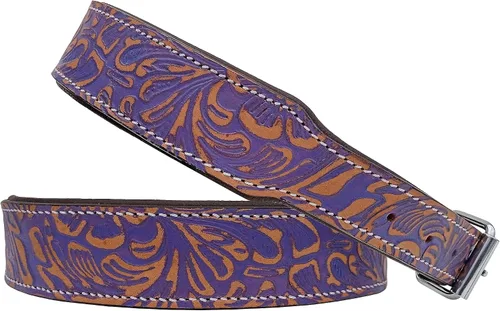 Vista 7 de Affilare Collar de perro de cuero estilo occidental resistente acolchado para cachorros y perros grandes 10AB134-XS