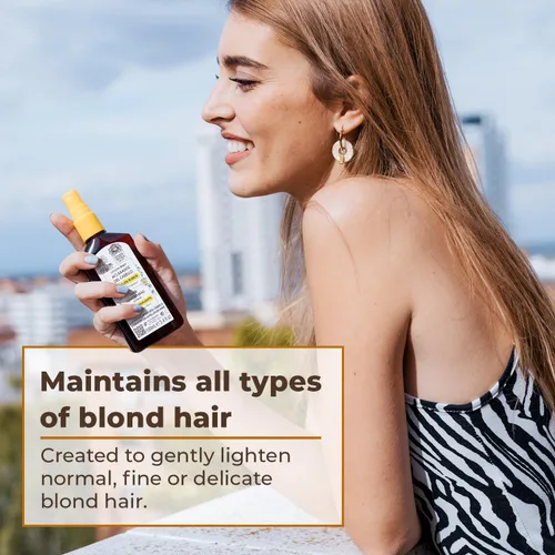 Vista 2 de Camomila Intea Natural Blond Highlights Loción para el cabello – Spray aclarador de cabello con extracto de manzanilla – 3.4 onzas