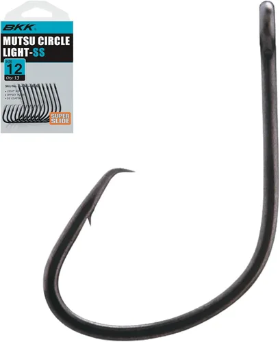 Vista 2 de BKK Mutsu Circle Light Hook Paquete múltiple 2X Revestimiento súper deslizante Punta de aguja