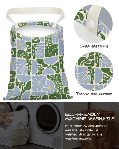 Vista 3 de Basurero para automóvil, bolsa de basura para colgar en el respaldo del asiento, bonita bolsa de basura de lona, papelera esencial para automóvil