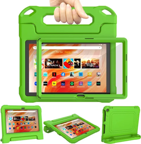 Vista 15 de DJ&RPPQ Funda para niños, EVA Strong Anti Drop es adecuada para tabletas de 10 pulgadas. No compatible con iPad de 10 pulgadas, color negro