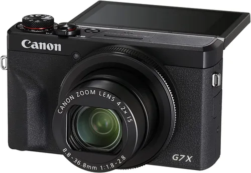 Vista 7 de Cámara digital Canon PowerShot G7 X Mark III (negra) paquete con tarjeta de memoria de 64 GB, trípode Spider Flex, lector de tarjetas USB de alta