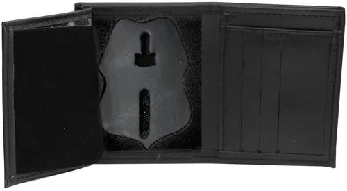 Vista 4 de Billetera empotrada con insignia de la policía de Baltimore (Cutout PF135, 3.35 pulgadas de alto)