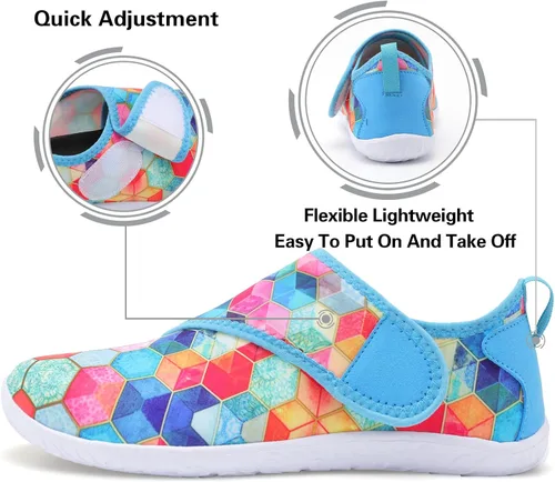 Vista 4 de Lisdwde Zapatos de agua antideslizantes para hombre y mujer, zapatos de natación, deportes de playa, secado rápido, zapatos de calcetín para mujeres