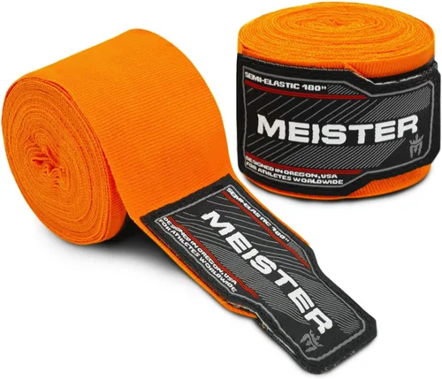 Vista 9 de Vendas para mano semielásticas de 180 pulgadas Meister Adult, vendas para MMA (artes marciales mixtas) y boxeo (par) todos
