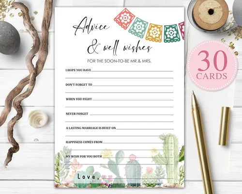 Vista 2 de Juegos de despedida de soltera, decoraciones mexicanas para despedida de soltera, tarjetas de consejos y deseos para despedida de soltera, fiesta