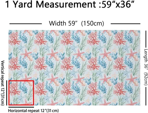 Vista 32 de Tela de Flores Primaverales por Yarda para Sofás, Tela Decorativa de Florales de Pueblo Pájaros Mariposas, Tela de Patrón de Jardín Acuarela