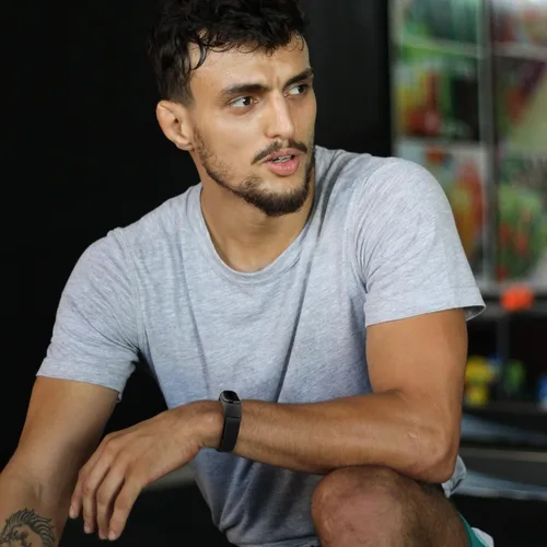Vista 6 de Wanme Bandas para Amazfit Band 5 correas de repuesto para mujeres y hombres, paquete de 2 correas deportivas elásticas suaves compatibles