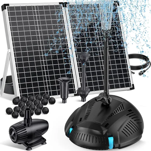 Vista 10 de POPOSOAP Filtro de estanque con kit de fuente de bomba, clarificador UV integrado, filtros de estanque de 660 GPH/40 W para limpieza de estanques al