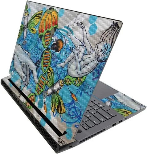 Vista 210 de MightySkins - Skin brillante con purpurina para Alienware M17 R3 (2020) y M17 R4 (2021) - Diversión de los años 90 Acabado duradero con purpurina