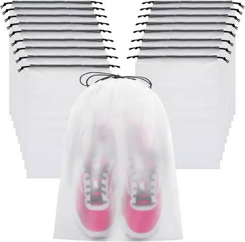 Vista 8 de Vorspack Bolsas de zapatos para viajes, 6 unidades, transparentes
