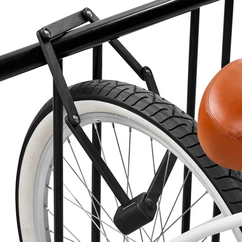 Vista 2 de Retrospec Fortitude - Candado plegable para bicicleta, antirrobo, barras resistentes a cortes de acero recubierto de 0.197 in, bloqueo resistente a