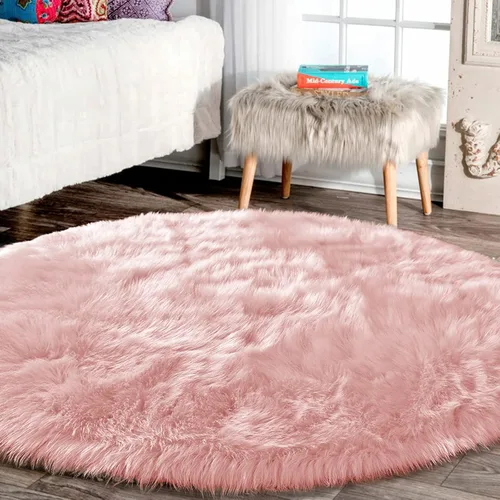 Vista 99 de Latepis - Alfombra rectangular de piel sintética tipo lana de oveja suave y esponjosa de estilo bohemio para sala de estar, dormitorio y residencias