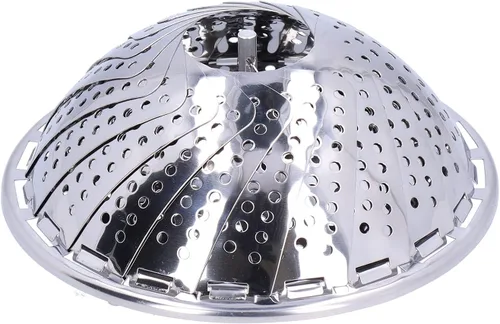 Vista 4 de Stainless Steel Steamer Basket, Multifunctional Steamer, Round Steamer, Cookware Kitchen Accessories (430 stainless steel)