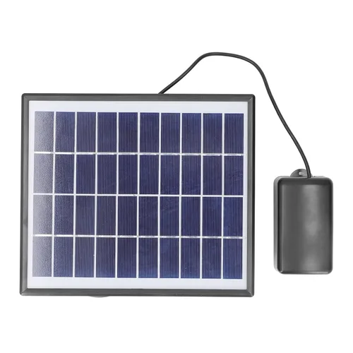Vista 6 de Bomba de estanque micro solar de 10 V 6 W CC, kit de bomba de aire de fuente de panel solar ajustable con piedra de burbujas para estanque de peces