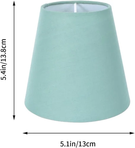 Vista 3 de Uonlytech Pantalla de tela con clip para lámpara de tela, protector de lámpara, cubierta de lámpara, candelabros, bombillas de 5 x 5 x 3 pulgadas