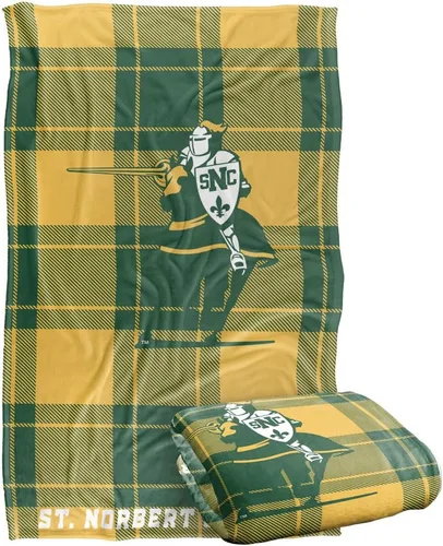 Vista 279 de LOGOVISION St John's University Campus Plaid Spirit Silky Touch Manta súper suave 36 x 58 pulgadas
