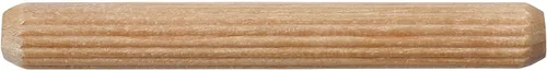 Vista 3 de Pasadores de madera estriados - 1/4" de diámetro (1/4" x 1", 100)