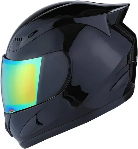 Vista 22 de 1Storm - Casco de cabeza completa para motocicleta, diseño de calavera mecánica HJDJ11
