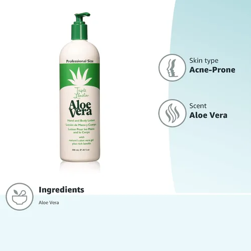 Vista 3 de Triple Lanolin Loción de Aloe Vera 20 oz.