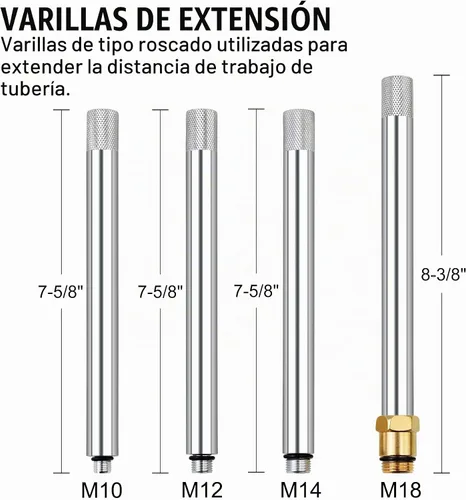 Vista 6 de JIFETOR Probador de compresión del motor 8PC Kit Cilindro Prueba Medidor