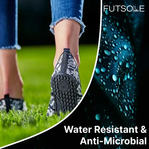 Vista 4 de Futsole - Zapatos de cara suave para interiores y exteriores, calzado plegable y flexible para deportes, ejercicio, yoga o viajes, zapatos de baile