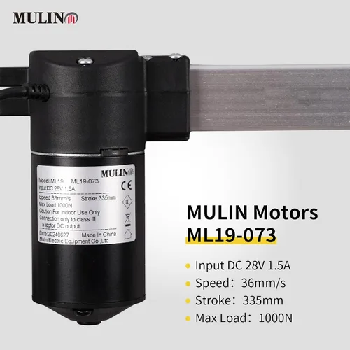 Vista 2 de Mulin Power - Motor reclinable de repuesto con cable modelo ML19-073 ML19-073B Actuador lineal para sofá, silla elevadora, sofá, asiento de masaje