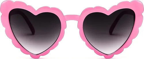 Vista 2 de FEISEDY Love Heart Shaped Sunglasses for Women Trendy Retro Cat Eye Mod Style Gafas elegantes B2336