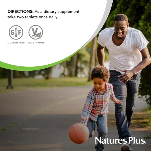 Vista 6 de NaturesPlus Hierro - 40 mg, 90 Tabletas - Vegetariano, Sin Gluten - 45 Porciones