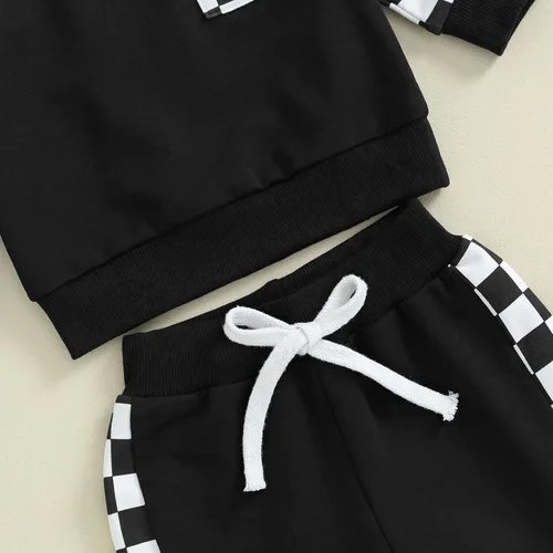 Vista 6 de Doqcey Conjunto de sudadera de manga larga para bebé niño y niño, para otoño e invierno