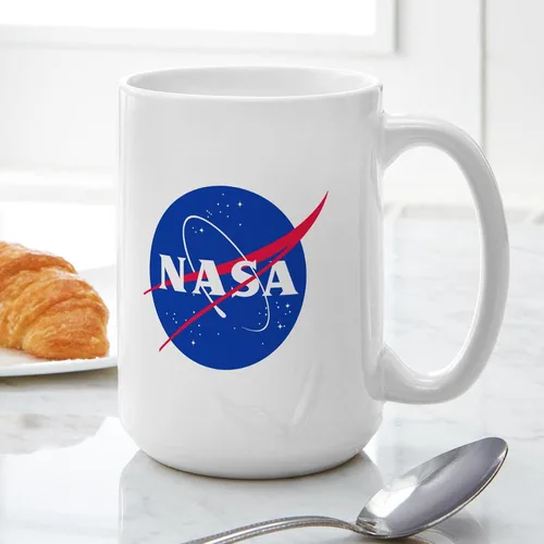 Vista 4 de CafePress NASA - Taza grande de cerámica para café, 15 oz (15.0 fl oz)