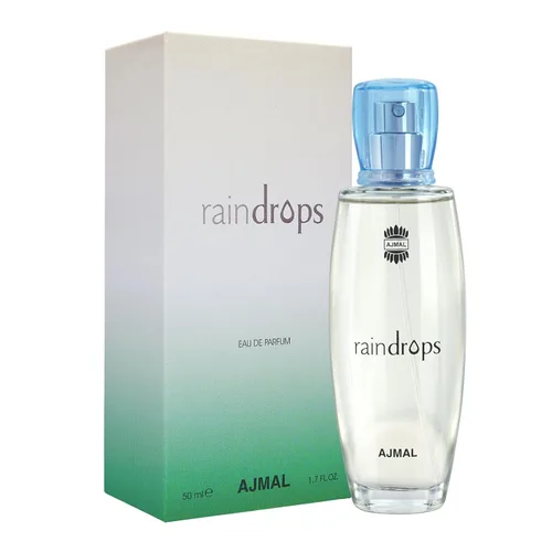 Vista 3 de Ajmal Rain Drops Perfume – Perfume femenino con aroma fresco y floral con notas afrutadas, inspirado en la lluvia y la brisa del océano, Eau