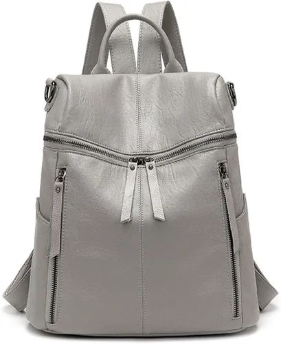 Vista 8 de Mochila de moda para mujer, bolsa de hombro impermeable, Negro -, Viajar