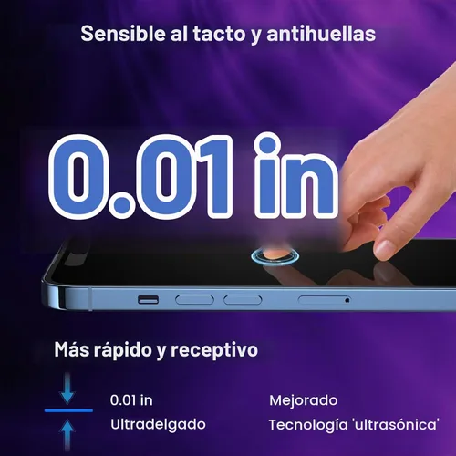 Vista 5 de Paquete de 2 protectores de pantalla de privacidad para iPhone 13 Pro Max /14 Plus [kit de alineación automática] vidrio templado, protección