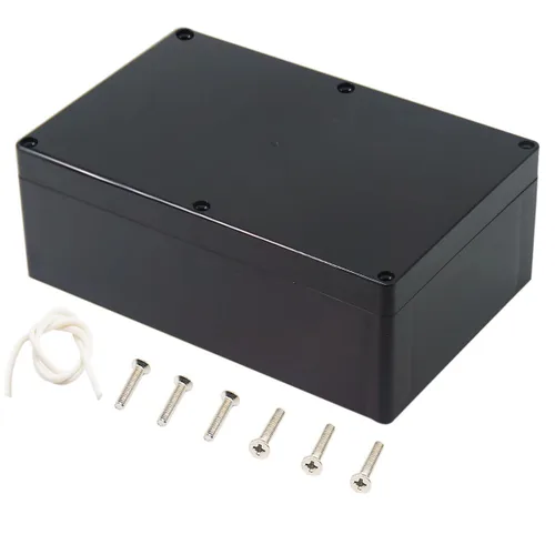 Vista 27 de Zulkit. - Caja de plástico impermeable ABS IP65. - Caja de derivación eléctrica - color negro.