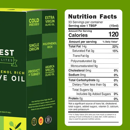 Vista 7 de Zest Delites - Aceite de oliva rico en polifenoles extra virgen, hasta 770 mg/kg de aceite de oliva con alto contenido de polifenoles, AOVE prensado