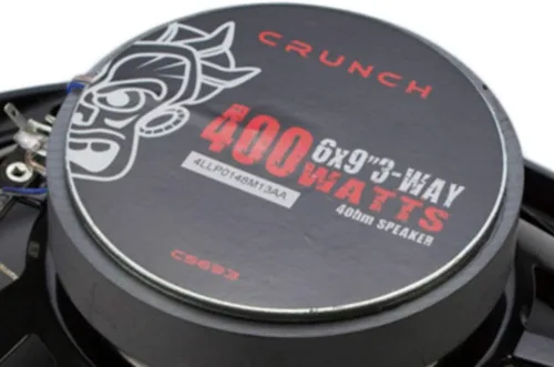 Vista 3 de Crunch CS693 - Altavoz de coche de 3 vías de rango completo, 6 x 9 pulgadas