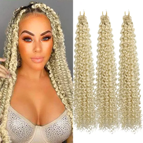 Vista 15 de 3 trenzas de ganchillo Passion Twist, cabello sintético preseparado para trenzar de 14 pulgadas, 3 paquetes de cabello trenzado pretrenzado