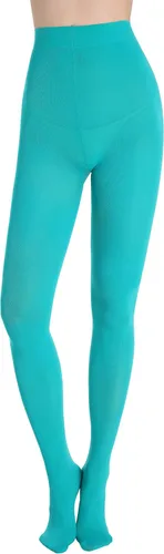 Vista 2 de CozyWow Medias de cintura alta para mujer, medias semiopacas de color liso, suaves y cómodas