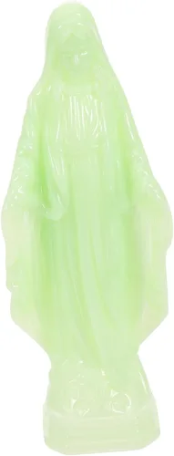 Vista 8 de NOLITOY Estatua de jardín religioso que brilla en la oscuridad, escultura católica de Jesús, pieza de exhibición de mesa, estatua de Navidad