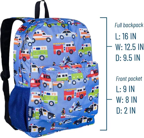 Vista 8 de Wildkin - Mochila infantil de 16 pulgadas con máscara facial (héroes)