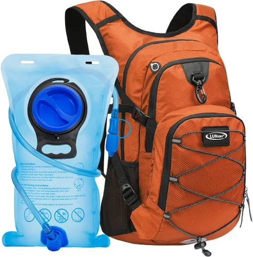 Vista 9 de Mochila de hidratación con vejiga de agua de 3 litros, mochila de hidratación aislada para correr, mochila de agua ligera para senderismo, ciclismo
