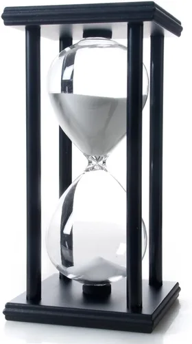 Vista 9 de Bellaware Reloj de Arena de Madera, Temporizador de Arena de 15 Minutos