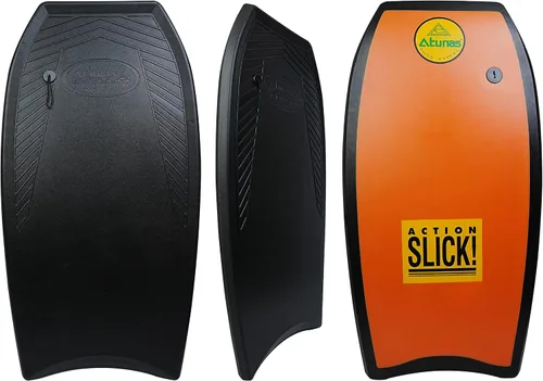 Vista 9 de ATUNAS Tablas de cuerpo, 33 a 43 pulgadas, bodyboard para playa con correa de muñeca, espuma sólida de PE/EVA impermeable de celda cerrada, surf